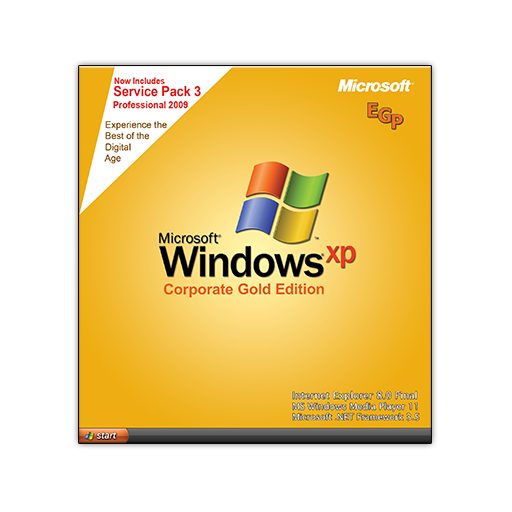 Microsoft Windows XP Pro SP3 Gold Edition